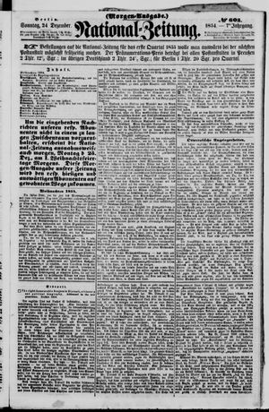 Nationalzeitung on Dec 24, 1854