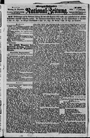 National-Zeitung vom 25.12.1854