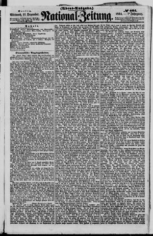 Nationalzeitung on Dec 27, 1854