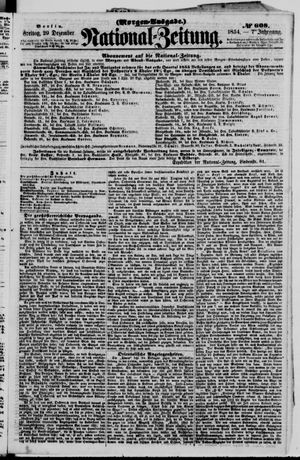 Nationalzeitung vom 29.12.1854