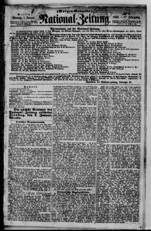Nationalzeitung vom 01.01.1855
