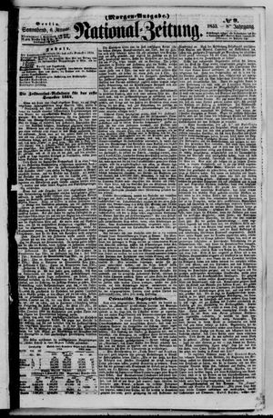 Nationalzeitung vom 06.01.1855
