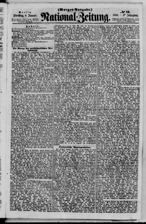 Nationalzeitung vom 09.01.1855