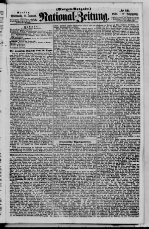 Nationalzeitung vom 10.01.1855