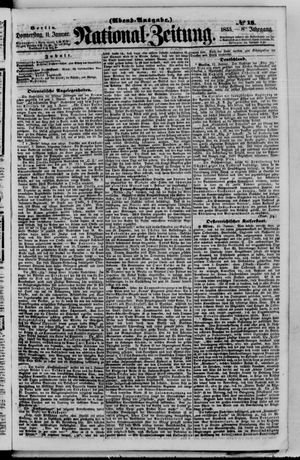 Nationalzeitung vom 11.01.1855