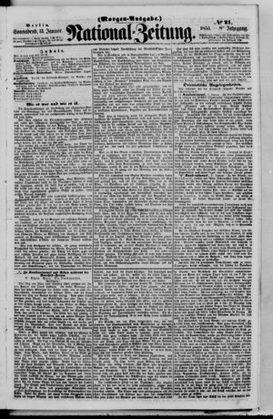 Nationalzeitung vom 13.01.1855