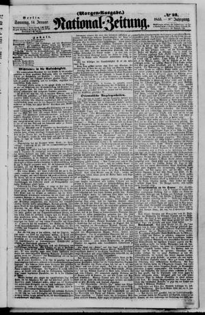 Nationalzeitung vom 14.01.1855
