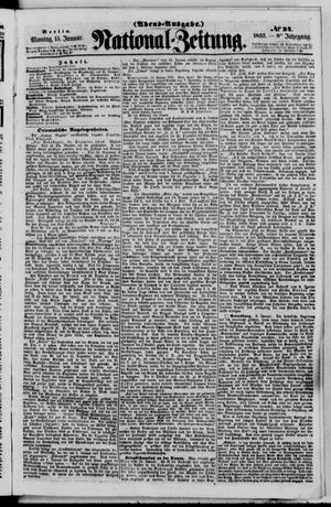 Nationalzeitung vom 15.01.1855