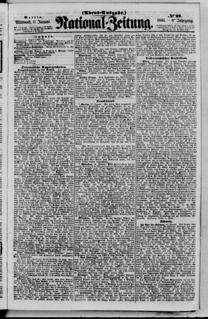 Nationalzeitung vom 17.01.1855