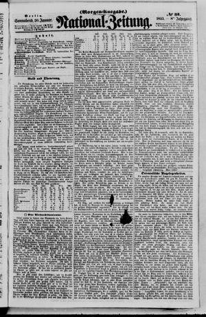 Nationalzeitung vom 20.01.1855