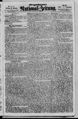 Nationalzeitung vom 26.01.1855