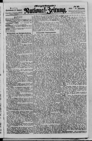 Nationalzeitung vom 27.01.1855
