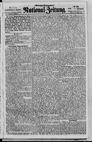 Nationalzeitung vom 27.01.1855