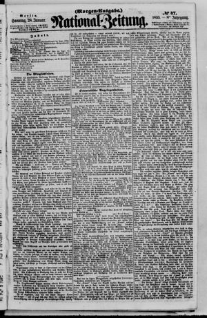 Nationalzeitung vom 28.01.1855