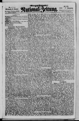 Nationalzeitung vom 31.01.1855