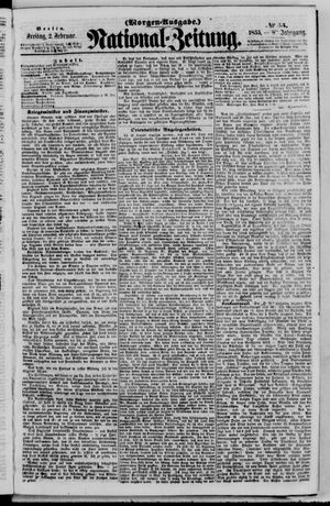 Nationalzeitung vom 02.02.1855