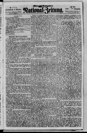 Nationalzeitung vom 03.02.1855