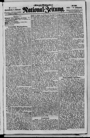 Nationalzeitung vom 03.02.1855
