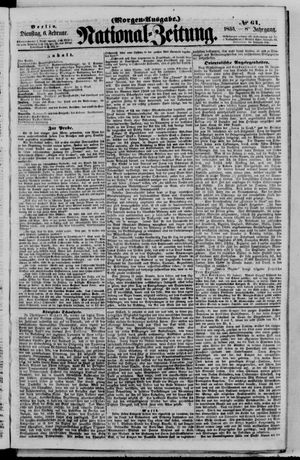 Nationalzeitung vom 06.02.1855