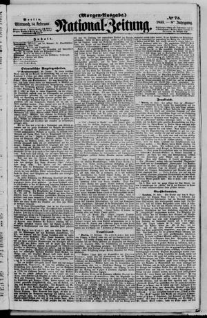 Nationalzeitung vom 14.02.1855