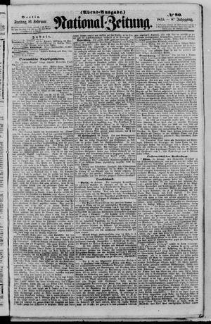 Nationalzeitung vom 16.02.1855