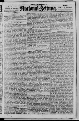 Nationalzeitung on Feb 20, 1855