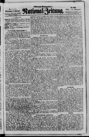 Nationalzeitung vom 21.02.1855