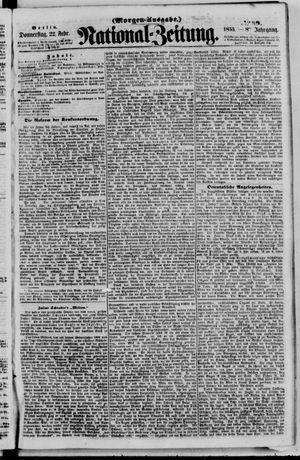 Nationalzeitung vom 22.02.1855