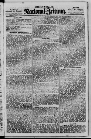 Nationalzeitung vom 28.02.1855