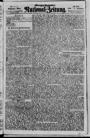 Nationalzeitung vom 07.03.1855