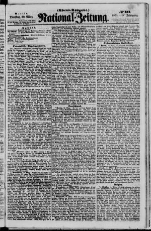 Nationalzeitung vom 20.03.1855