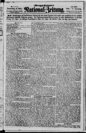 Nationalzeitung vom 22.03.1855