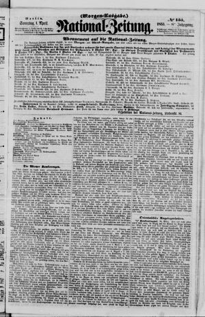 Nationalzeitung vom 01.04.1855
