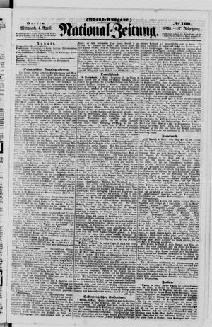 Nationalzeitung vom 04.04.1855