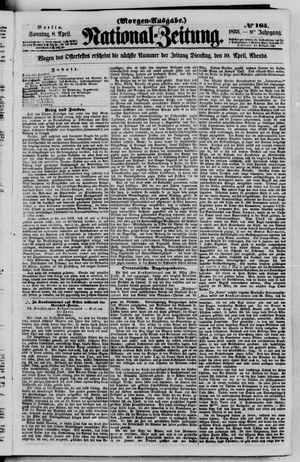 Nationalzeitung vom 08.04.1855