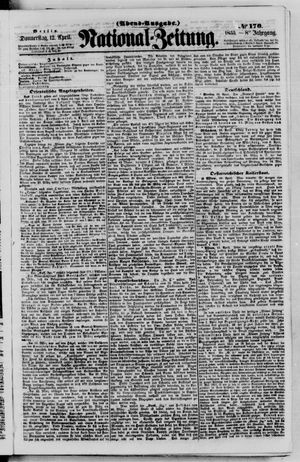 Nationalzeitung vom 12.04.1855