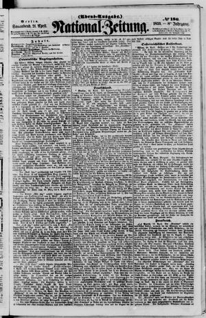 Nationalzeitung vom 21.04.1855