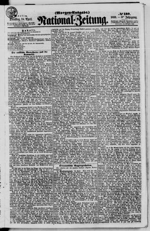 Nationalzeitung vom 24.04.1855