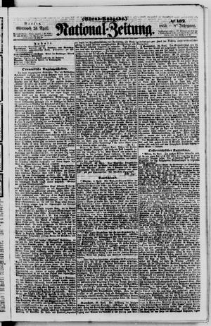 Nationalzeitung vom 25.04.1855