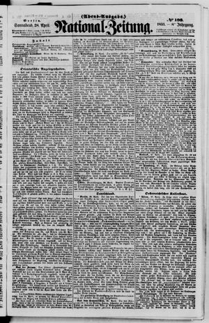 Nationalzeitung vom 28.04.1855