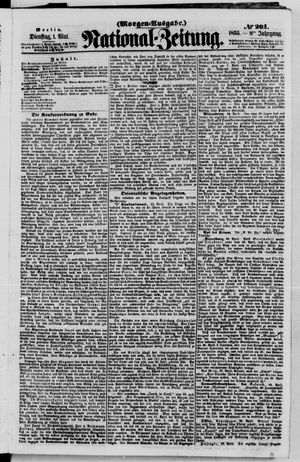 Nationalzeitung vom 01.05.1855