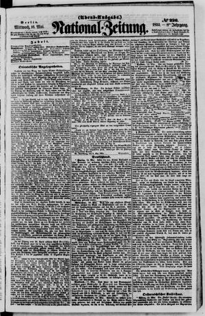 Nationalzeitung vom 16.05.1855