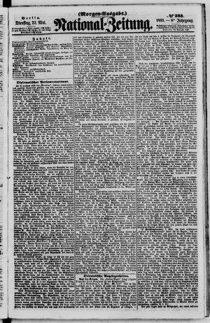 Nationalzeitung vom 22.05.1855