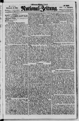 Nationalzeitung vom 23.05.1855
