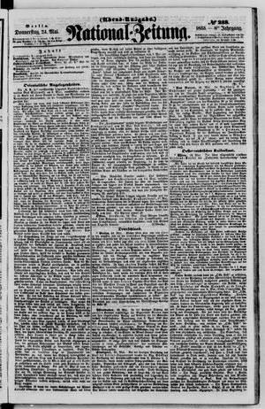 Nationalzeitung vom 24.05.1855