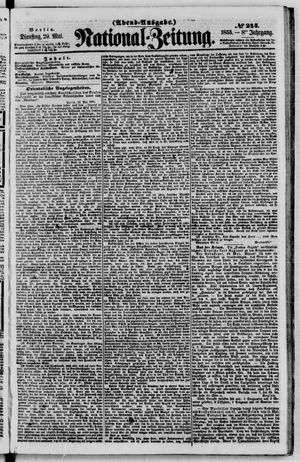 Nationalzeitung vom 29.05.1855
