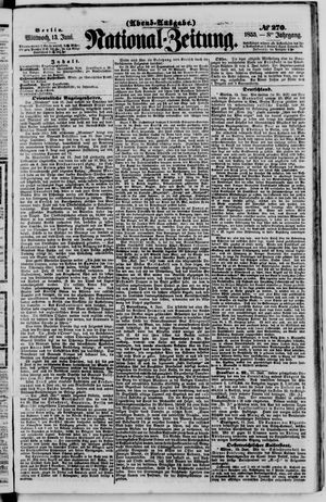Nationalzeitung vom 13.06.1855