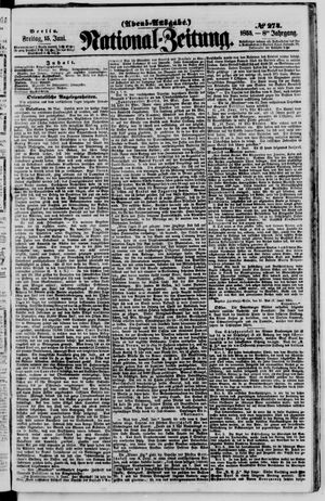 Nationalzeitung vom 15.06.1855