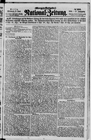 Nationalzeitung vom 27.06.1855
