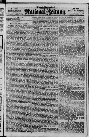 Nationalzeitung vom 27.06.1855